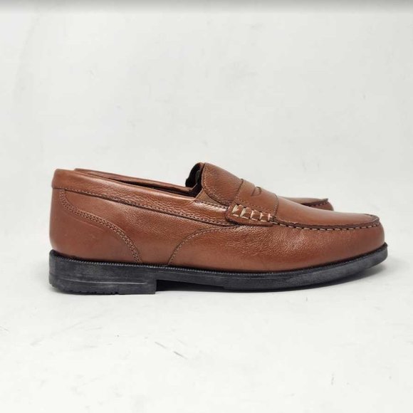 Men\'s 9.5 Rockport Preston penny loafers in Tan Tumbled CI7651 main image 9